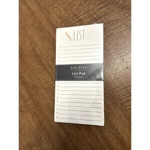 Rae Dunn Notepad- 70 Sheets List- Unopened
